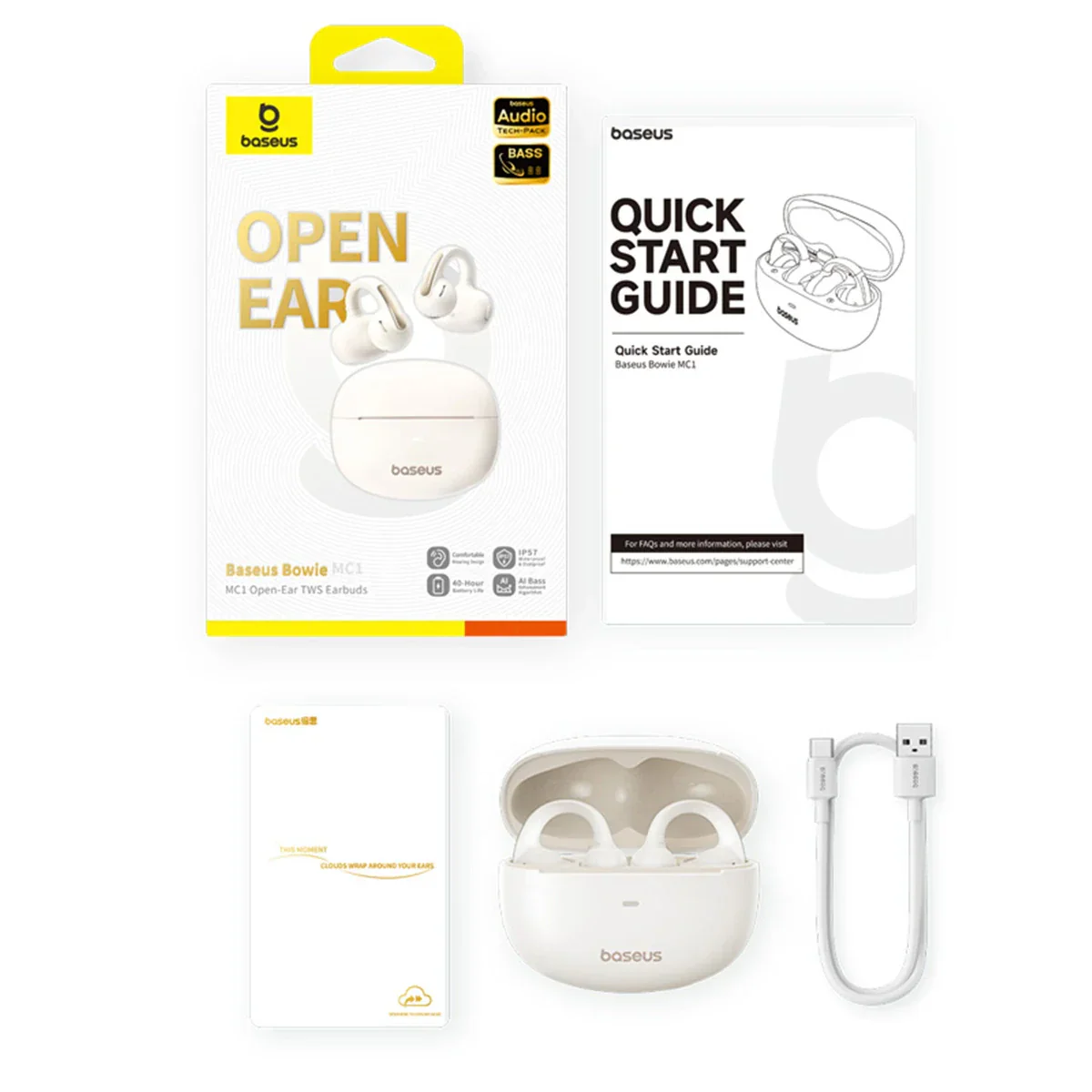 Baseus Bowie MC1 Open-Ear TWS Earbuds - Image 13