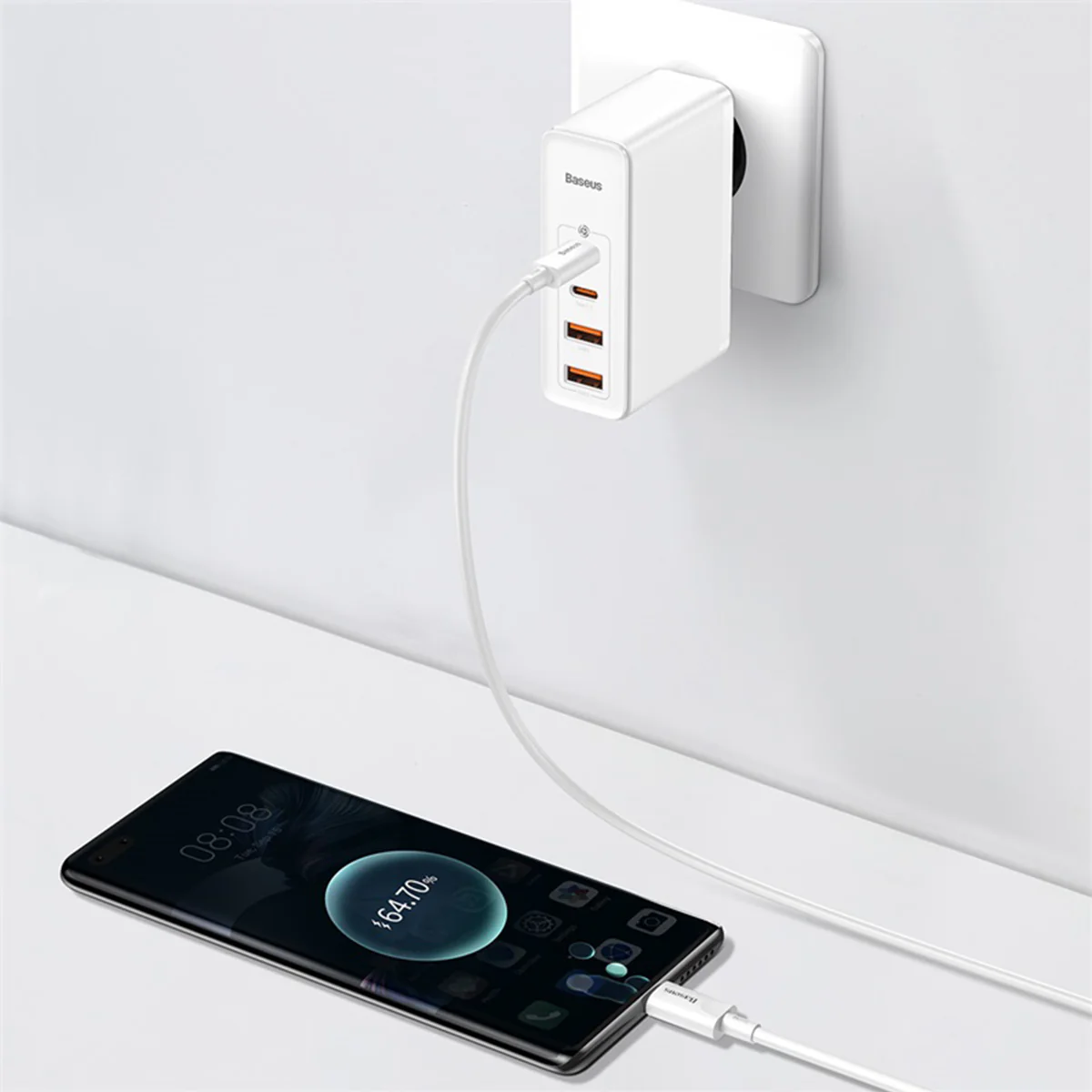 Baseus GaN2 4 Ports Fast Charger 100W - Image 13