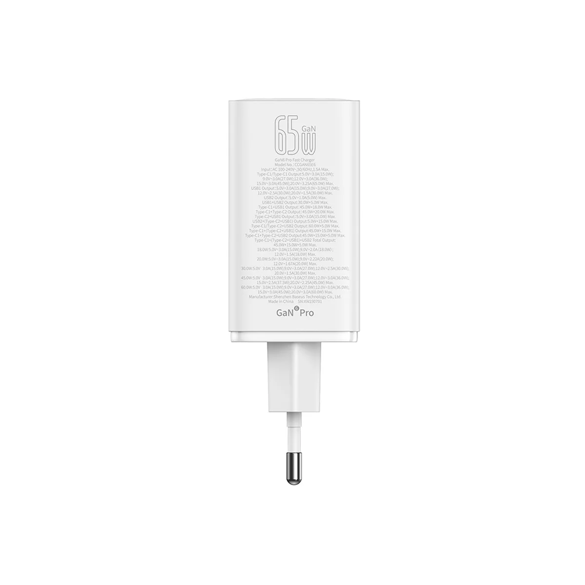 Baseus GaN6 Pro 4 Ports Fast Charger 65W - Image 26