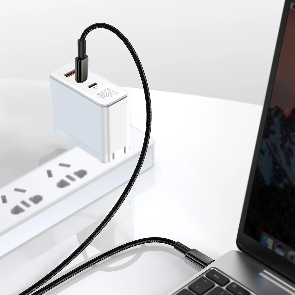 Baseus Tungsten Gold USB-C to USB-C Cable 100W - Image 7